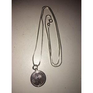 Circle Cross Necklace